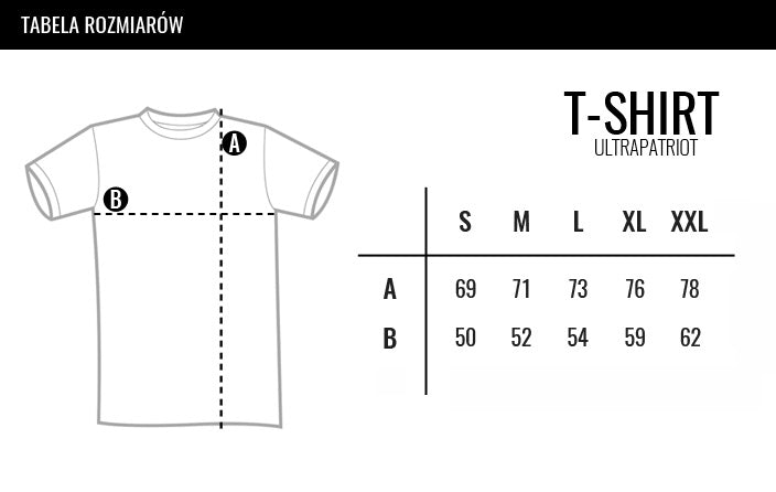 Koszulka Flaga haft czarny/zieleń