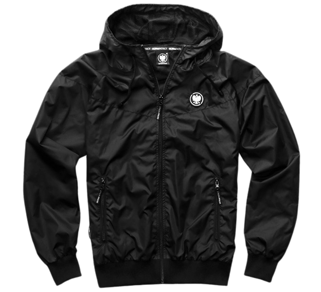 Kurtka wiatrówka czarna z Orłem